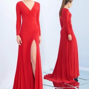 red pageant/prom/formal gown